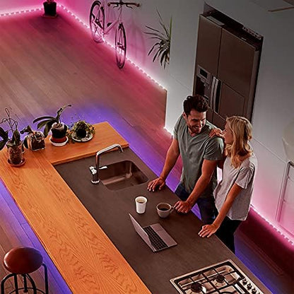 DAYBETTER Led Strip Lights 400 ft (4 Rolls of 100 ft) Ultra Long Smart Light Strips with App Voice Control Remote, 5050 RGB Music Sync Color Changing Lights for Bedroom, Kitchen, Party,Home Decoration