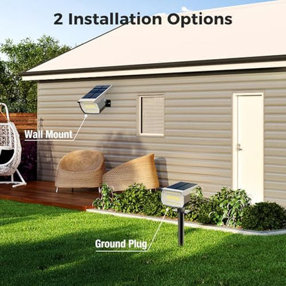 nipify Solar Spot Lights Outdoor, Solar Powered Waterproof Spotlight