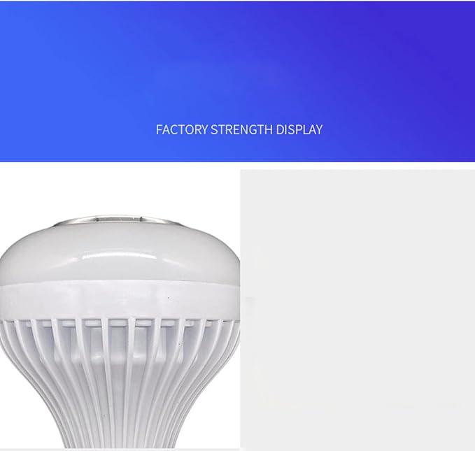 Music Light Bulb Plastic RGB Multicolor Adjustable Smart Light Bulb 12W for Bar Restaurant
