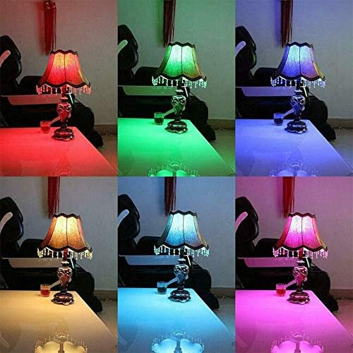 Lxcom Lighting 3W RGBW E12 Candelabra Color Changing Light Bulb Timer Remote Control with Memory Function Chandelier Bulbs E12 Base Decorative Candle Lamp for Stage Home Decor,4 Pack (RGB+Daylight)