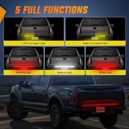 Nilight Truck Tailgate Light Strip 48" Quad Row 528 LED Strip