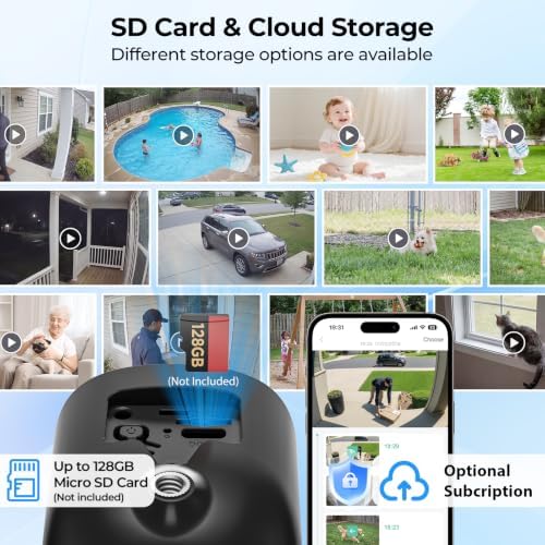 2K Wireless Security Cameras Solar Powered Outdoor Cameras