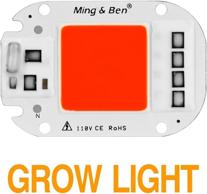 LED COB Lamp Chip 20W 30W 50W AC 110V 220V Smart IC LED Beads For DIY LED Grow Floodlight Bulb Day White Cold White Warm White(Grow Light,50W 110v)