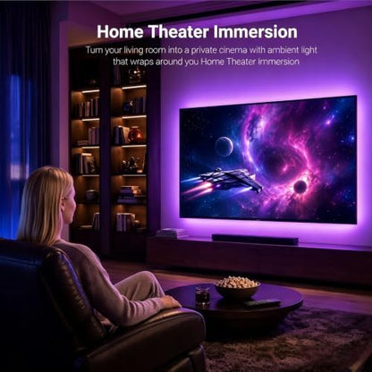 LED Lights for TV,RGB TV Backlight Behind,16.4ft LED Lights for 45-75 Inch TVs,Music Sync Bluetooth APP & Remote Control USB Powered Strip Lights for Bedroom Xmas Home Décor
