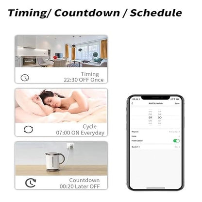 2 Channel 5V 85-250V ZigBee Smart Relay Switch,Adjustable Selflock and Momentary Working Mode,Works with SmartThings, Alexa, Google Home (ZigBee Hub Required)