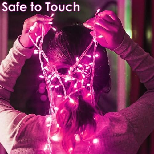 200 LED Connectable String Lights, 66FT Christmas Lights Outdoor Indoor