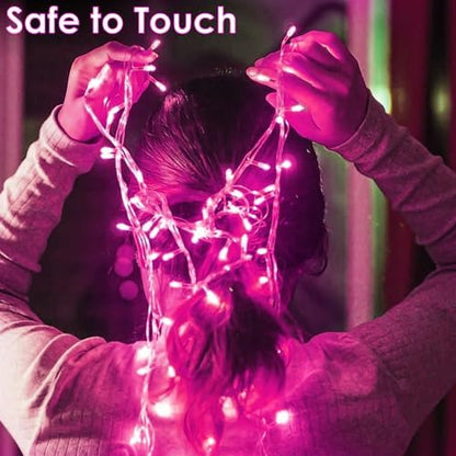 200 LED Connectable String Lights, 66FT Christmas Lights Outdoor Indoor