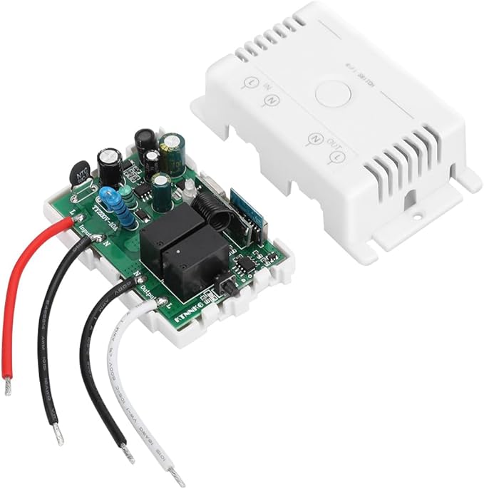 KANASI AC90 250V Voice Control WiFi Smart Switch, Tuya Compatible Timer Relay for Home Automation