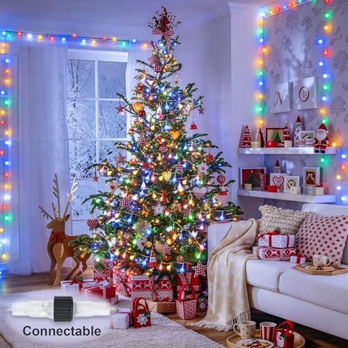 JMEXSUSS Connectable 33ft 100 LED Color Changing String Lights for Bedroom