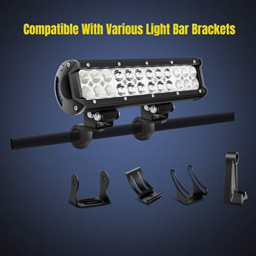Nilight 4 Pack Off Road LED Light Mount Bracket,Mini Horizontal Tube Clamp