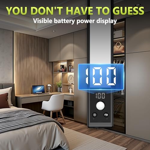 Mpotmiy 6-Pack 10" Wireless Under Cabinet Lights with Digital Display