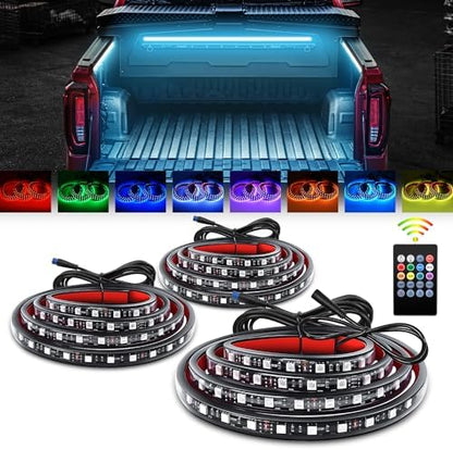 GOOACC RGB Truck Bed Light Strip 3PCS 60" 270 LEDs Neon Accent Lighting