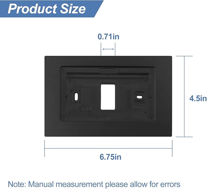 F61-2663 Wall Plate for Sen si Wi-Fi Programmable Thermostat,Smart Thermostat Trim Backplate Cover for Sensi ST55