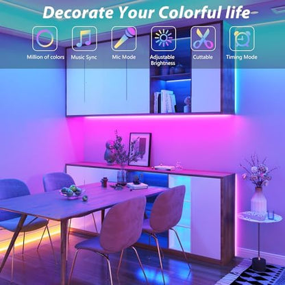 Ledagic Led Lights for Bedroom 190 ft (2 Rolls of 95ft), Led Lights Strip