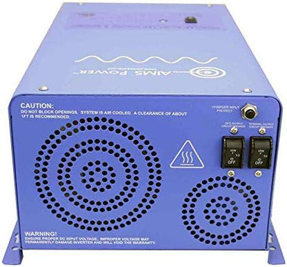 AIMS 2000W 12V Pure Sine Inverter Charger w/Transfer Switch 120V ETL