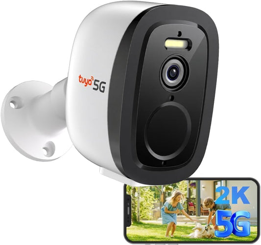 2.4G/5G Security Cameras Wireless Outdoor, 2K Battery Powered Camera