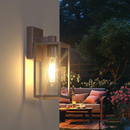 WIHTU Outdoor Front Porch Light Wall Mount, Exterior Lighting Fixtures