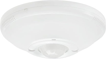 Maxxima Ceiling Mount 360 Degree PIR Occupancy Sensor - Hard-Wired Motion Sensor, LED Compatible, Commercial or Residential Automatic Sensing Solution for Indoor Use at Max Height 15ft, 120-277V