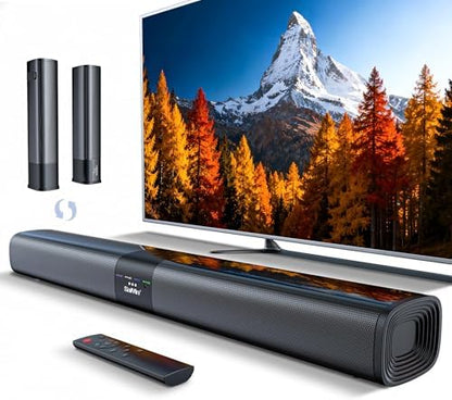 Saiyin 24" Sound Bar, Center-Channel Surround Soundbar System for Smart TV