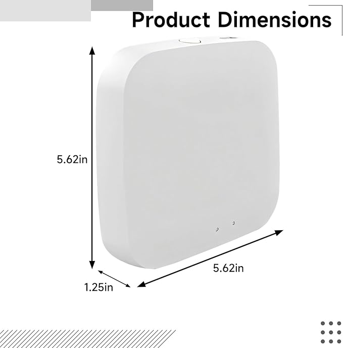 Wireless Zigbee 3.0 Hub for Smart Homes, Compatible with Alexa and Assistant, Control Up to 50 Devices