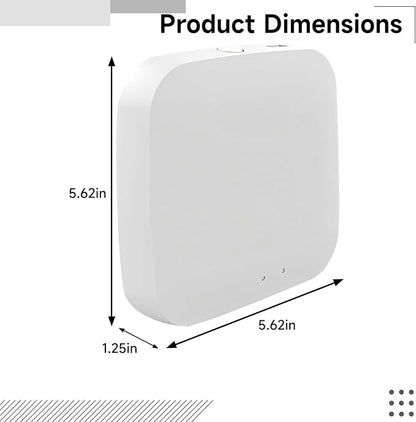 Smart Home Zigbee 3.0 Hub, Connects 50 Devices, Alexa and Assistant Compatible, Control Via App,