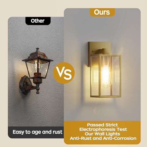 Outdoor Exterior Lighting Fixture for House, Waterproof Front Porch Lights