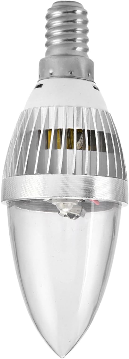 Haofy LED Candelabra Bulbs, 3W 16 RGB LED Color Changing Candle Light Dimmable Smart Light Bulb with Remote Control (E14 Transparent Cover)