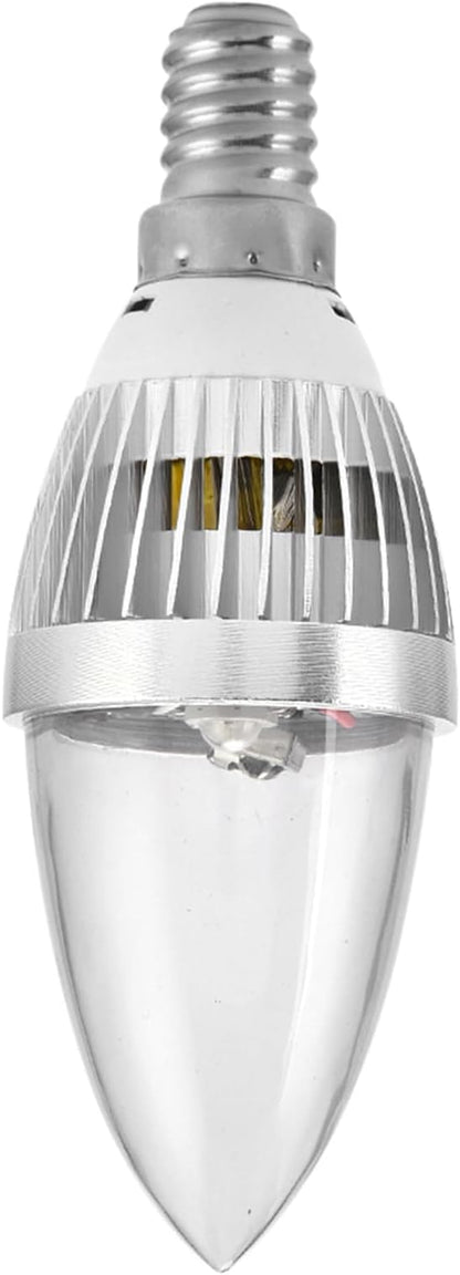 Haofy LED Candelabra Bulbs, 3W 16 RGB LED Color Changing Candle Light Dimmable Smart Light Bulb with Remote Control (E14 Transparent Cover)