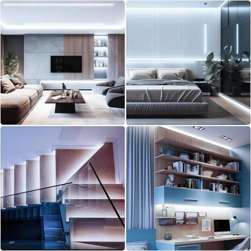 DAYBETTER Smart COB LED Strip Lights, 6500K Daylight White, 16.4FT Dimmable