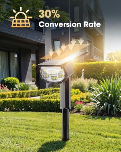 AloftSun Solar Spot Lights Outdoor , Solar Lights Outdoor Waterproof