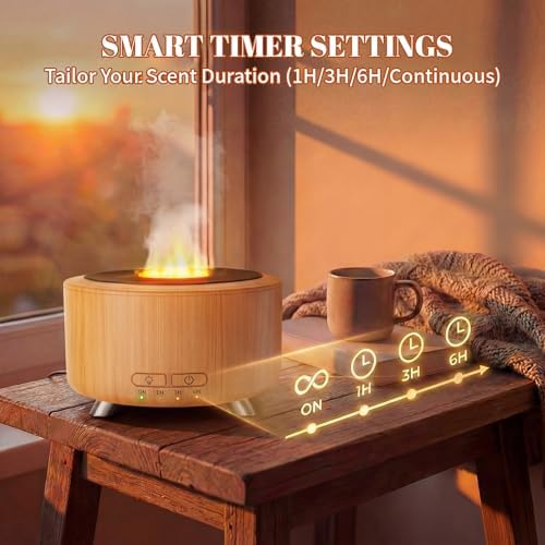 500ML Retro Vinyl Essential Oil Diffuser for Home