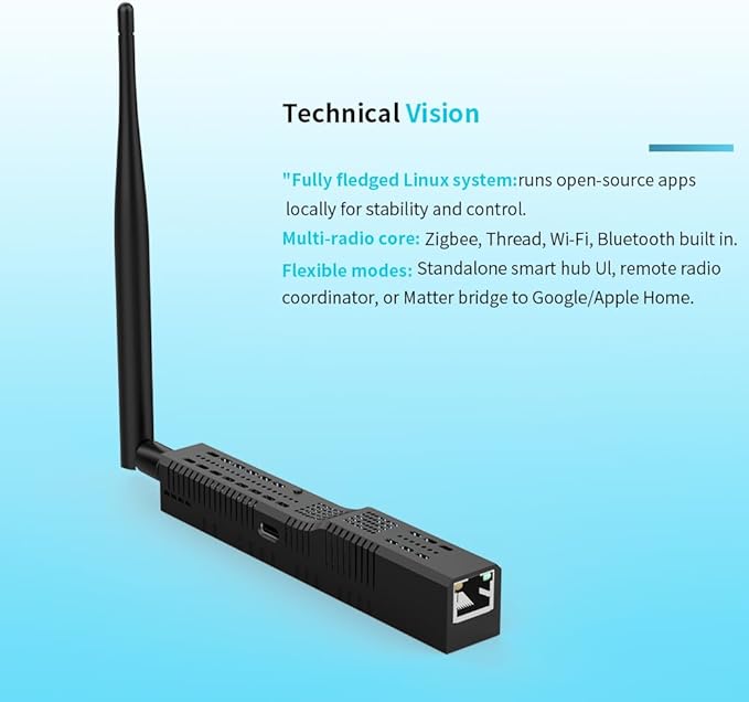 SMLIGHT SMHUB Nano Mg24 - Compact Linux-Based Smart Hub with On-Device Automation