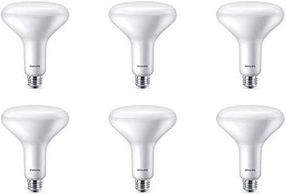 Philips LED Dimmable BR40 Light Bulb, 800 Lumen, Daylight (5000K), 8.8W=65W, E26 Base, Title 20 Certified, 6-Pack