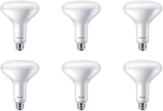 Philips LED Dimmable BR40 Light Bulb, 800 Lumen, Daylight (5000K), 8.8W=65W, E26 Base, Title 20 Certified, 6-Pack