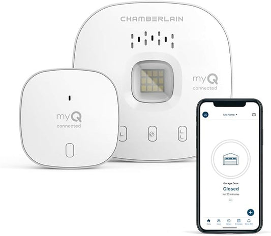 Chamberlain Smart Garage Control - Wireless Garage Hub and Sensor with WiFi & Bluetooth - Smartphone Controlled, myQ-G0401-ES, White, Pack of 10