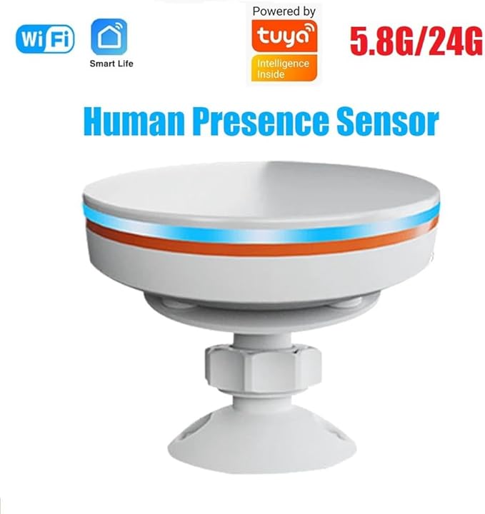 Tuya WiFi Human Presence Sensor 24G 5V MMwave Radar with Siren Alarm Motion Detection Smart Life Home Automation DIY Easy to Use