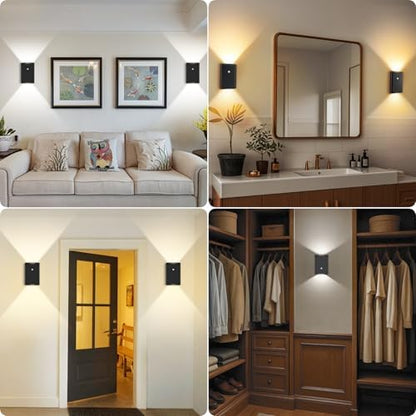 Eneru Motion Sensor Wall Sconce, Rechargeable Wireless Lights Indoor 1 Pack