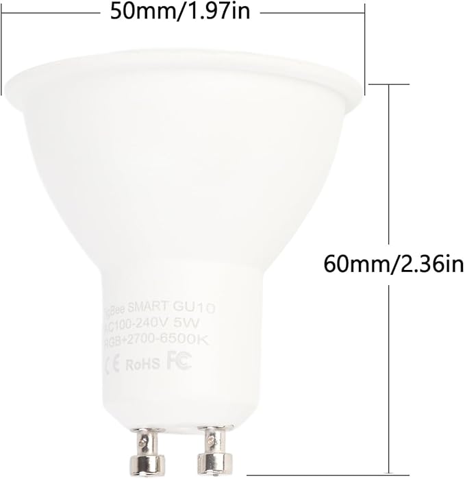 Garosa Smart Light Bulbs, 5W Bluetooth LED Bulbs, Color Changing,Smart Home for Decorating Living Home (ZigBee Type)
