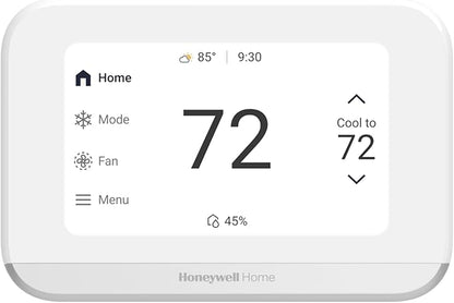Honeywell Home X7S Smart Thermostat with Advanced Occupancy Sensing, Humidity Monitoring, and Customizable Touchscreen Display, White