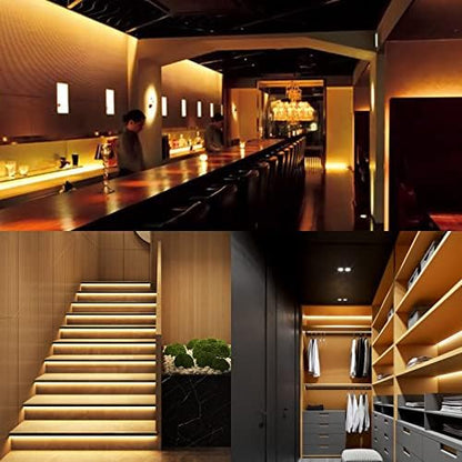 49.2ft/15M 24V COB LED Strip Light Warm White 3000K 5760LEDs 11000lm