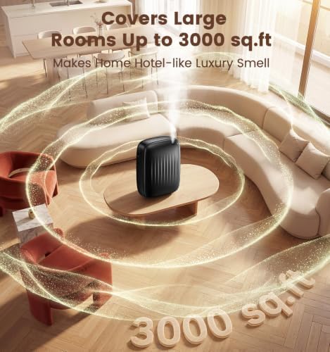 Ziweo Waterless Essential Oil Diffuser, 3000sq.ft - App & Panel Control