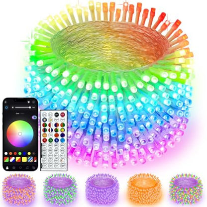 400 LED Smart RGB Color Changing String Lights APP & Remote for Halloween