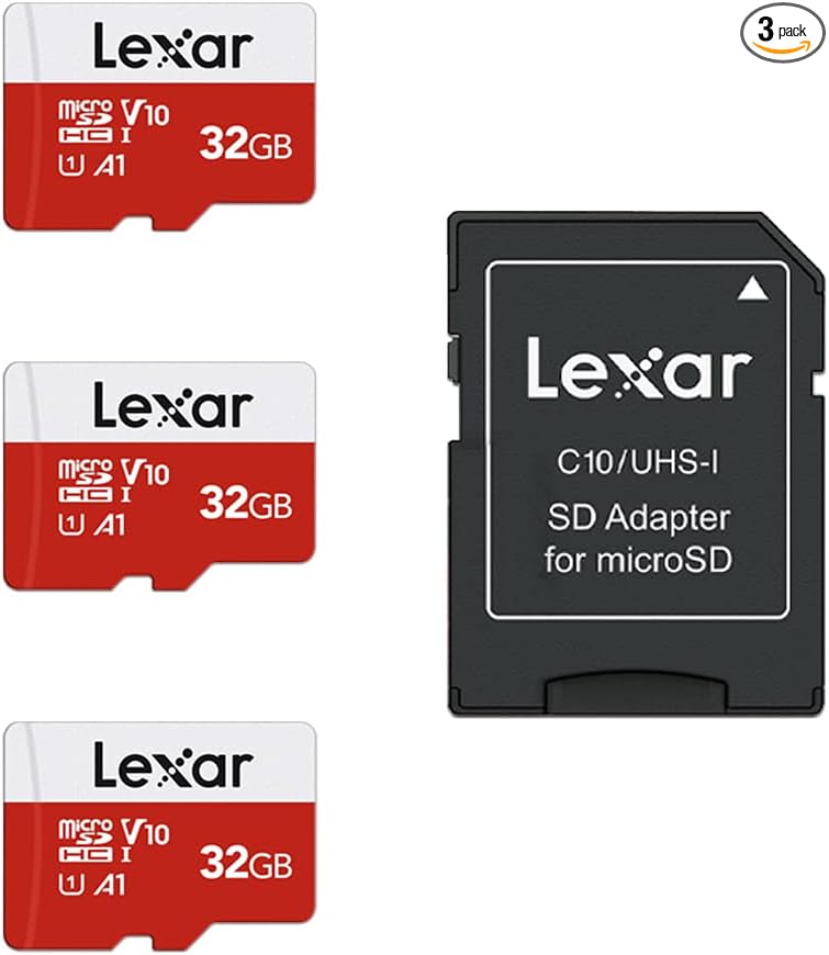 Lexar E-Series 32GB Micro SD Card 3 PK microSDHC UHS-I Flash Memory Card