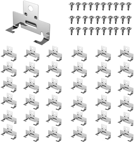 ROOWINTOO Recessed Light Clips for Retrofitting, Downlight Clips - 30 Pack (15 Pairs)
