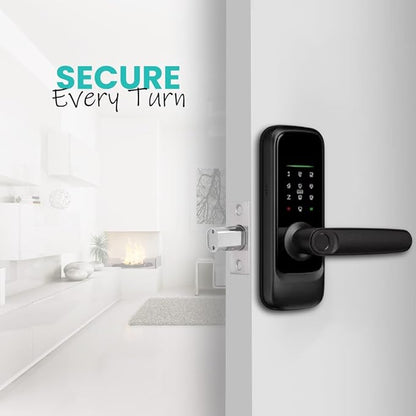 3D Face Recognition Smart Door Lock with Camera, Video Doorbell & Intercom– Keyless Entry Deadbolt with Face ID, Palm Vein, Fingerprint, Passcode, Card, Tuya App & Key, Auto-Lock, Mortise Latch, Home