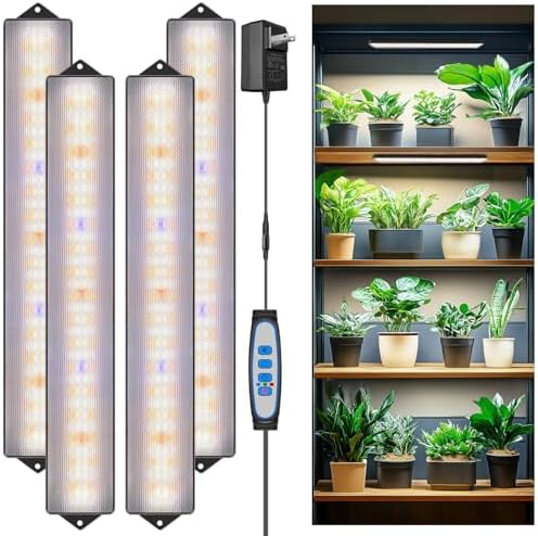 Wolezek 14in Grow Light Strip for Indoor Plants, Full Spectrum