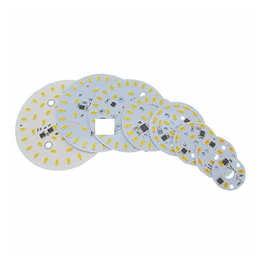 50pcs 220v SMD5730 LED 3W 5W 7W 10W 12W 15W 18W 24W White/Warm White LED Lamp PCB Integrated Smart IC Driver Lamp Bulbs Plate(Red,YES_10W 56MM)