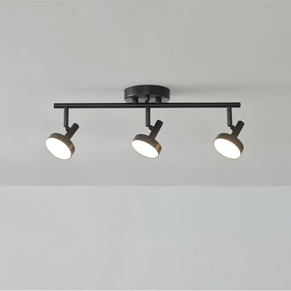 Globe Electric 64000007 19" 3-Light 22.5W Dimmable LED Integrated Track Lighting, Matte Black, Lighting for Kitchen, Bathroom, Bedroom, or Dining Room, Living Room Ceiling Lights, Light Fixture
