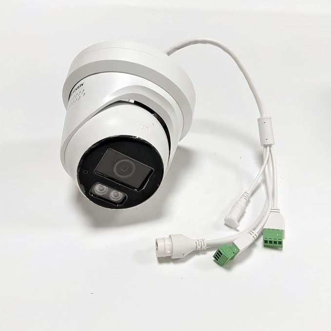 4K 8MP DS-2CD2387G3-LIS2UY/SL PoE Turret IP Camera Smart Hybrid Light, Full Color 3.0, 2-Way Talk, Scene-Adaptive WDR, Audible and Visual Alarm, DS-2CD2387G2-LSU/SL Upgrade Model 2.8mm Lens