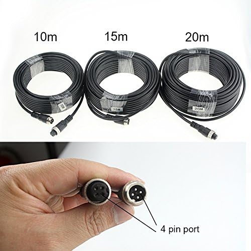 Wired AHD 1080P Vehicle Backup Reversing Rear View Mirror Camera,8 LED IR Night Vision Waterproof IP69K Anti Fog with 4 Pin 10m Aviation Cable for RV Long Truck Trailer Caravan
